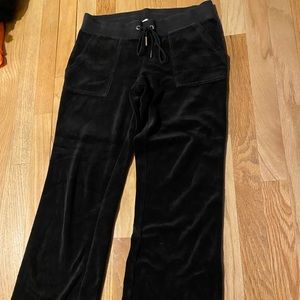 REAL JUICY Velour black track pants